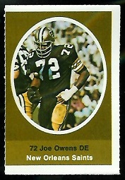 1972 Sunoco Stamps      400     Joe Owens
